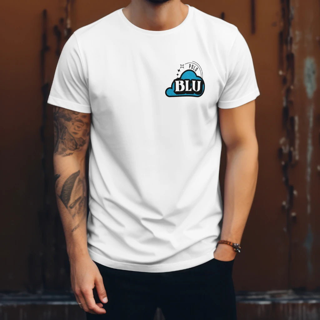 Camisa Polo Masculina Blu Cloud em Algodão