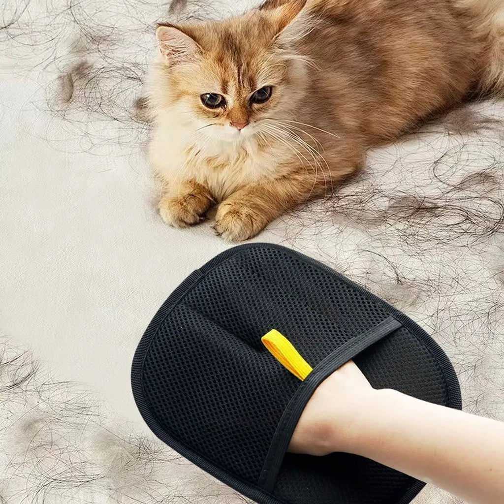Kit Removedor de Pelos para Cães e Gatos com Luva e Escova