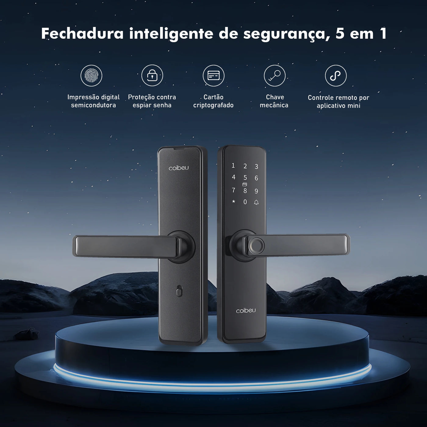 Fechadura Inteligente Tuya Wi-Fi com Senha e Aplicativo