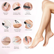 Lixa Elétrica Recarregável para os Pés com 10 Refis