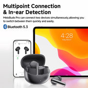 Fone Bluetooth QCY MeloBuds Pro com Cancelamento de Ruído ANC