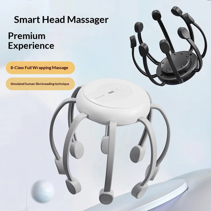 Massageador Elétrico para Couro Cabeludo com 3 Modos