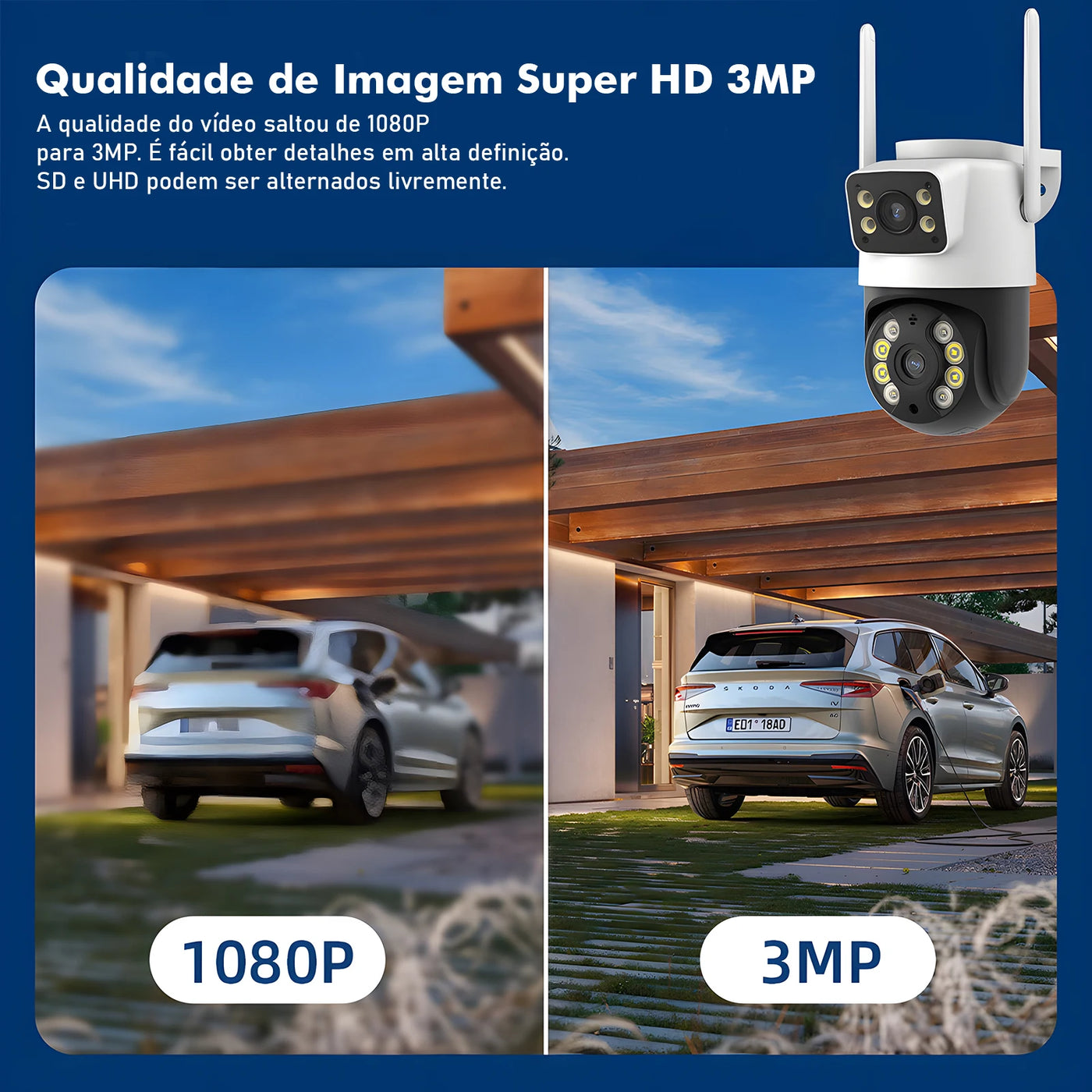Câmera de Segurança Wi-Fi iCSee com Visão Noturna